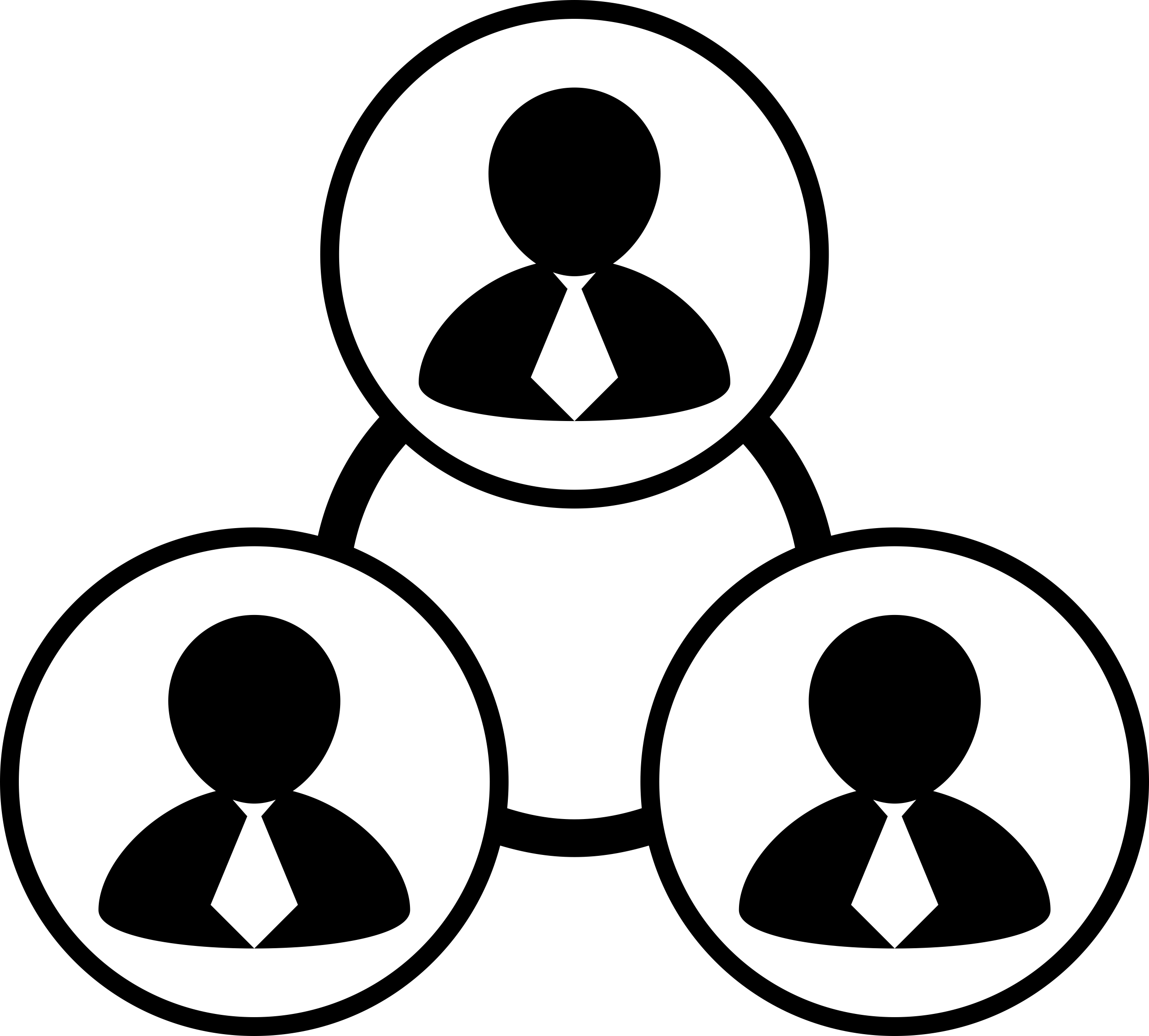 Businessmen Connections Svg Line Art Free Vectors